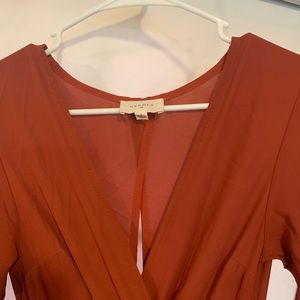Small burnt Orange/red long flowing dress